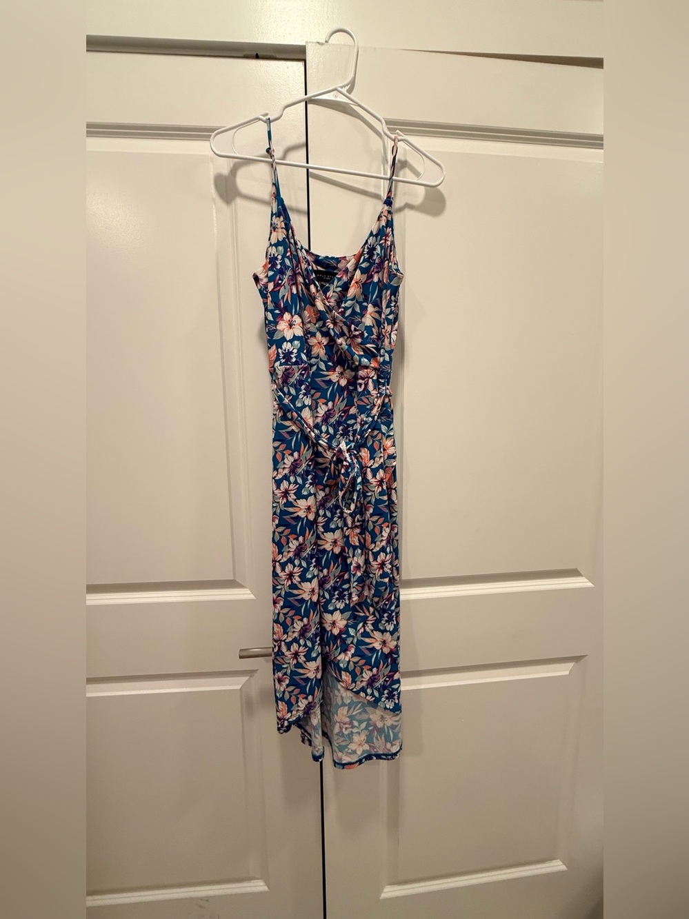 Sears Simply Styled Blue Floral Blouse